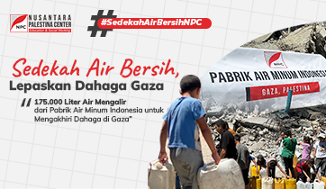 Sedekah Air Bersih, Lepaskan Dahaga Gaza